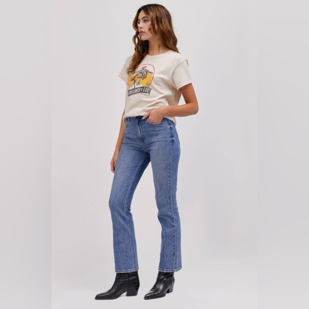 LEE X DAYDREAMER WESTERN CAROL BOOT IN THREAD OF FATE NWT 24, 25 DENIM